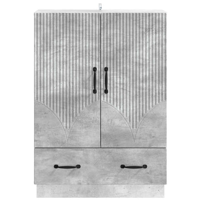 vidaXL Sideboard Concrete Grey 66 x 34.5 x 92 cm Engineered Wood
