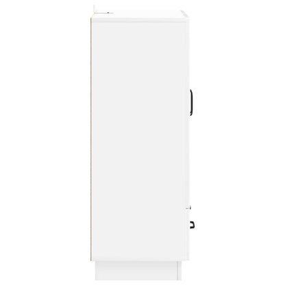 vidaXL Sideboard High Gloss White 66 x 34.5 x 92 cm Engineered Wood