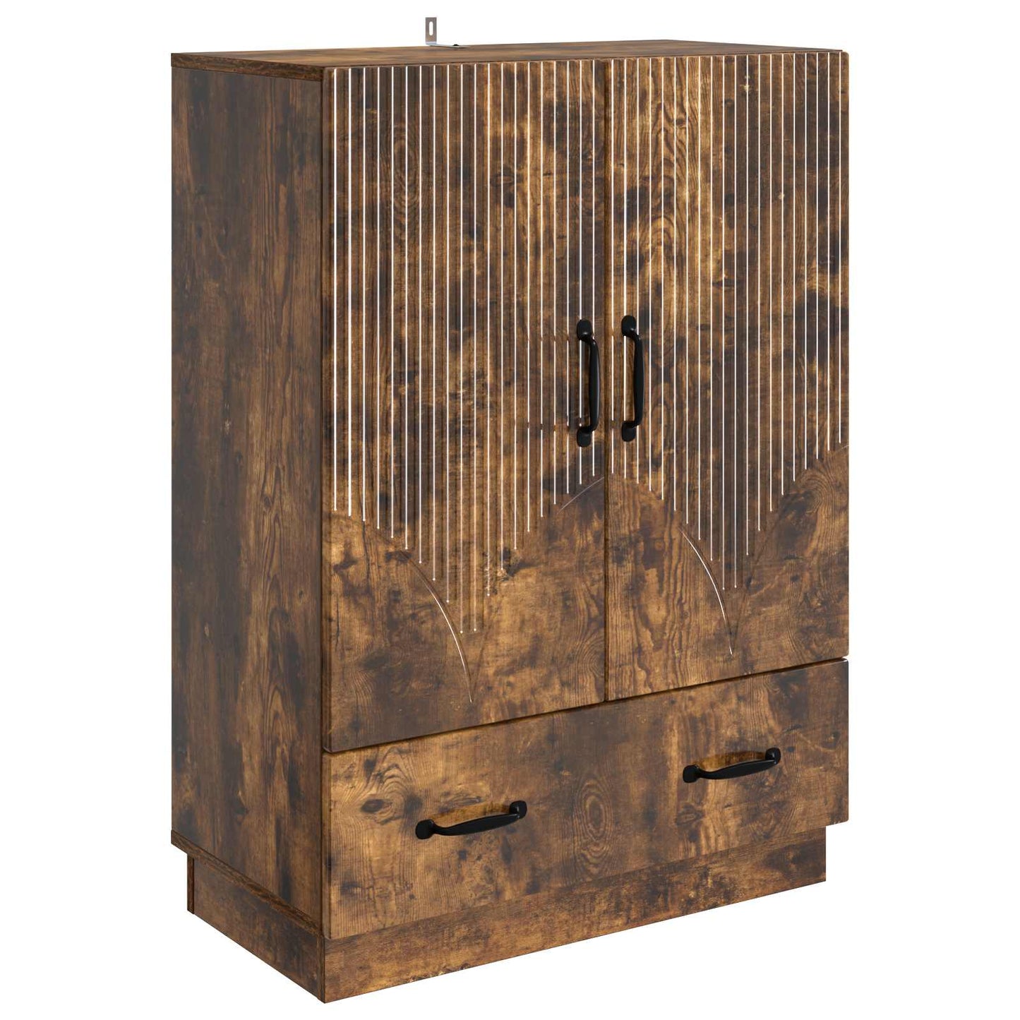 vidaXL Sideboard Smoked Oak 66 x 34.5 x 92 cm Engineered Wood