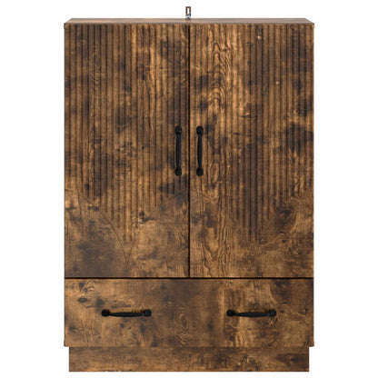 vidaXL Sideboard Smoked Oak 66 x 34.5 x 92 cm Engineered Wood