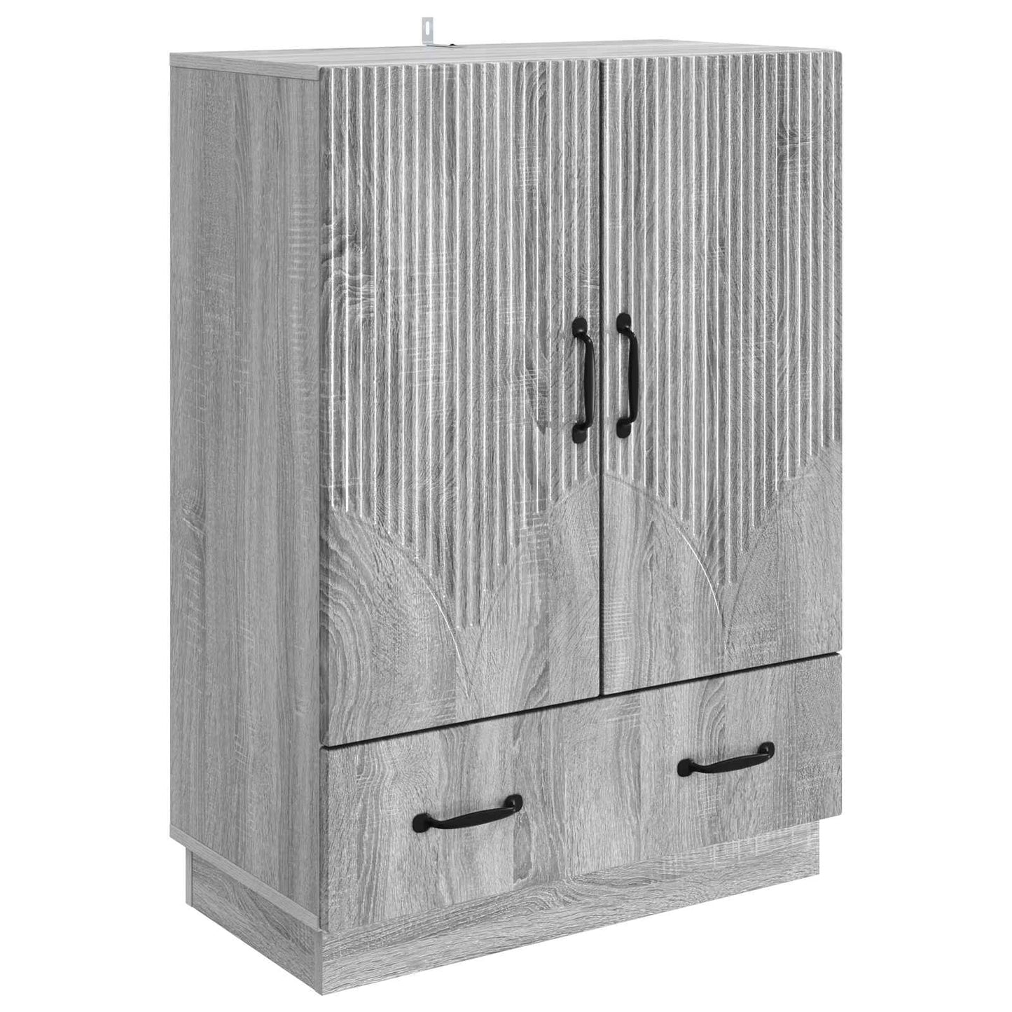 vidaXL Sideboard Grey Sonoma 66 x 34.5 x 92 cm Engineered Wood
