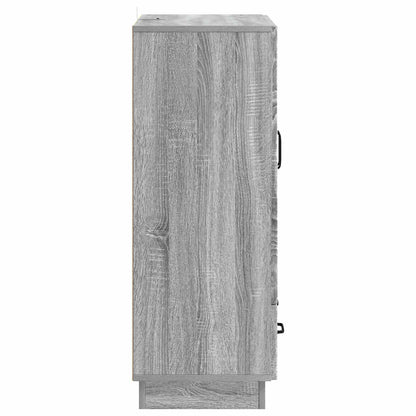 vidaXL Sideboard Grey Sonoma 66 x 34.5 x 92 cm Engineered Wood