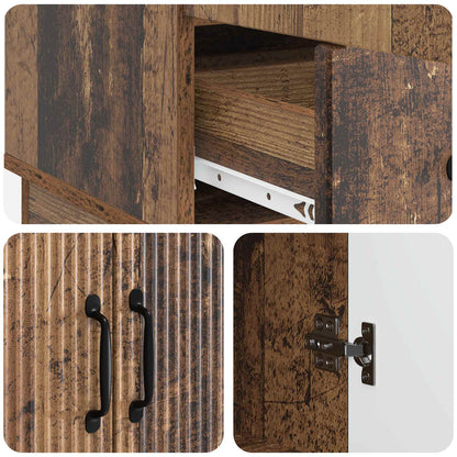 vidaXL Sideboard Old Wood 66 x 34.5 x 92 cm Engineered Wood