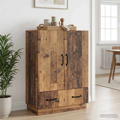 vidaXL Sideboard Old Wood 66 x 34.5 x 92 cm Engineered Wood