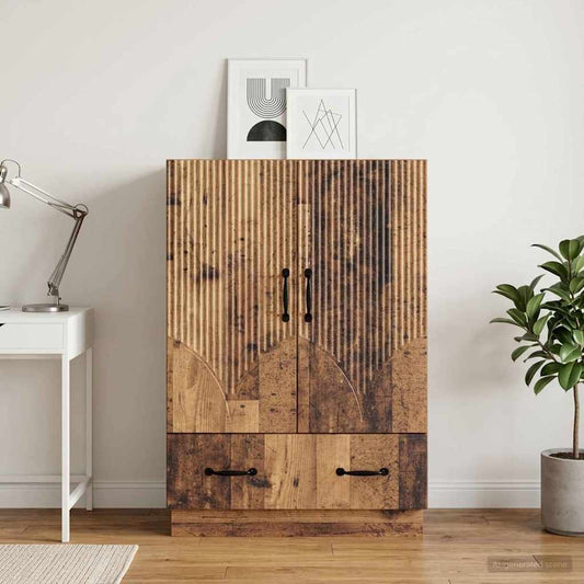 vidaXL Sideboard Old Wood 66 x 34.5 x 92 cm Engineered Wood