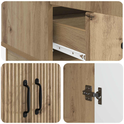 vidaXL Sideboard Artisan Oak 66 x 34.5 x 92 cm Engineered Wood