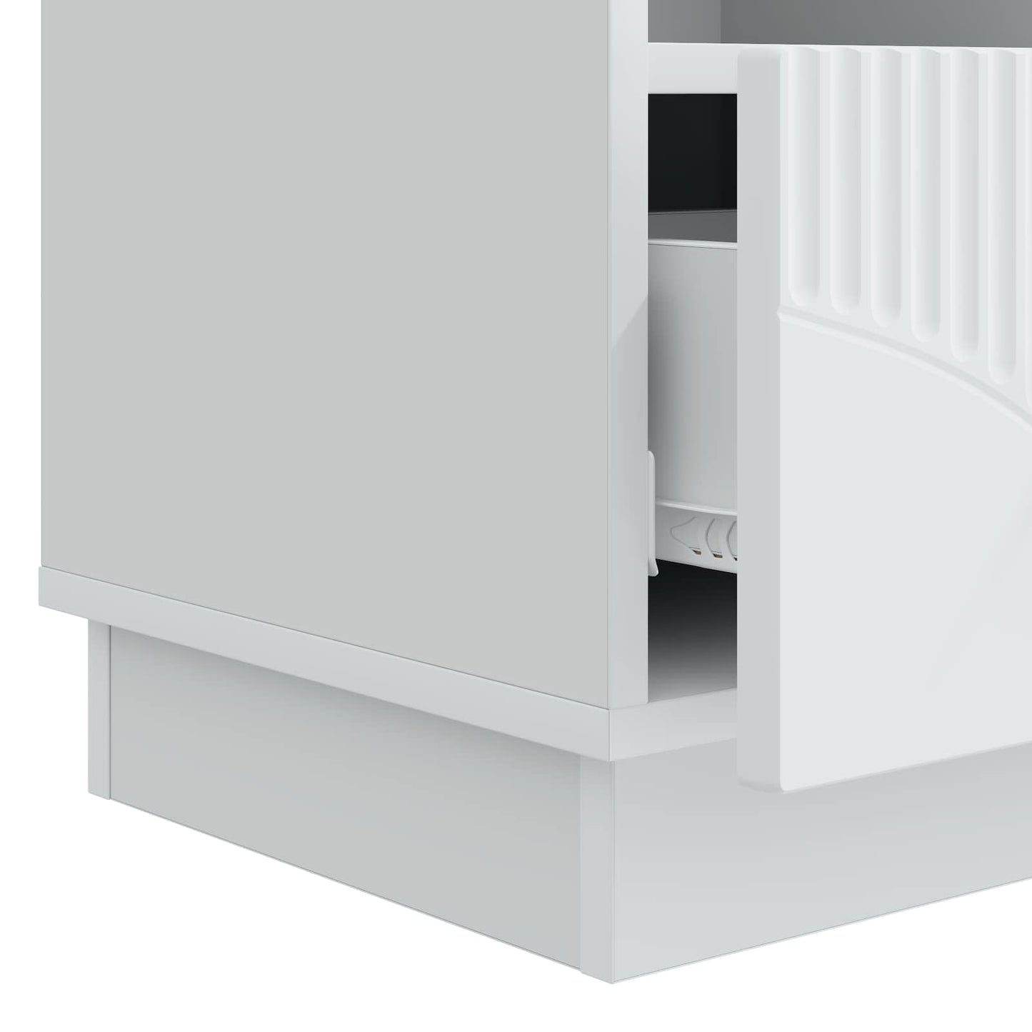 vidaXL TV Cabinet with Drawer White 102 x 34.5 x 47 cm Engineered Wood