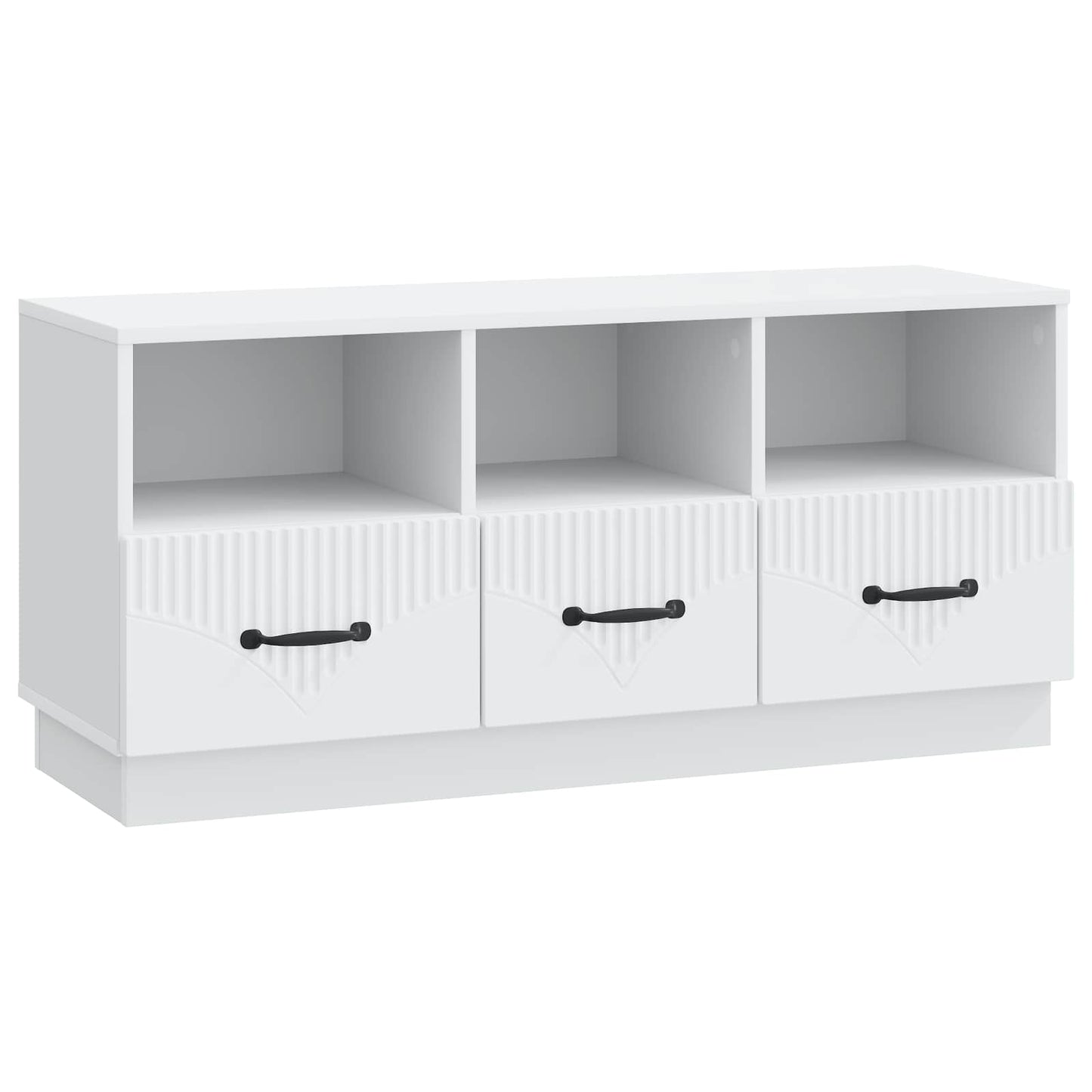 vidaXL TV Cabinet with Drawer White 102 x 34.5 x 47 cm Engineered Wood