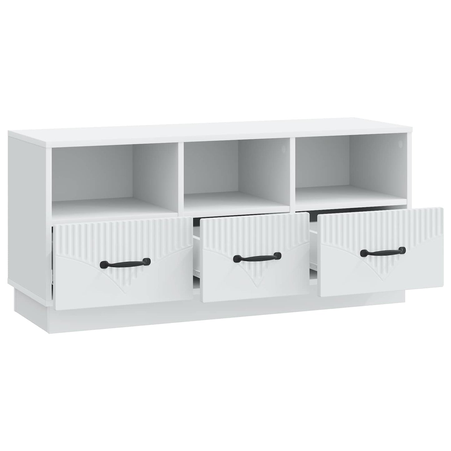 vidaXL TV Cabinet with Drawer White 102 x 34.5 x 47 cm Engineered Wood