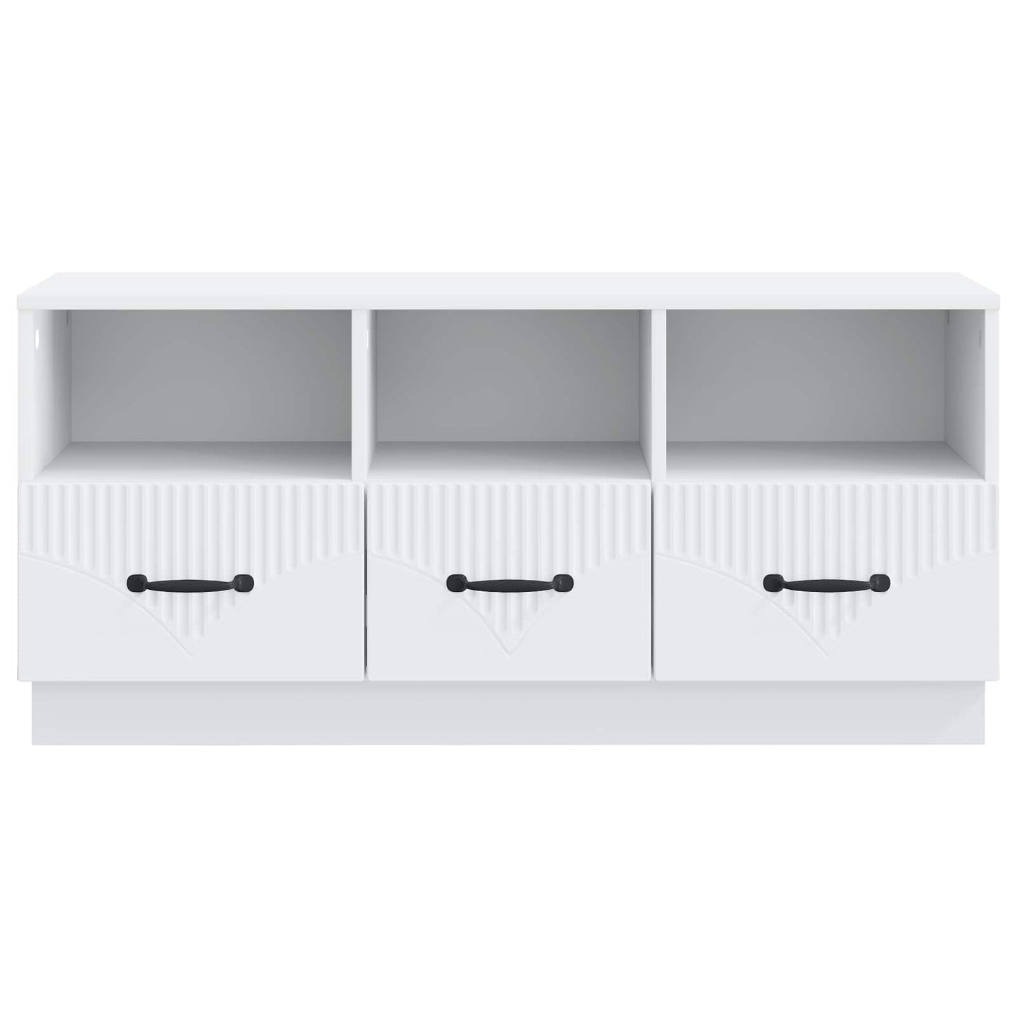 vidaXL TV Cabinet with Drawer White 102 x 34.5 x 47 cm Engineered Wood