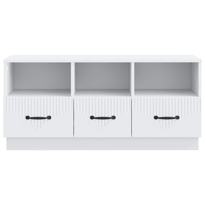 vidaXL TV Cabinet with Drawer White 102 x 34.5 x 47 cm Engineered Wood