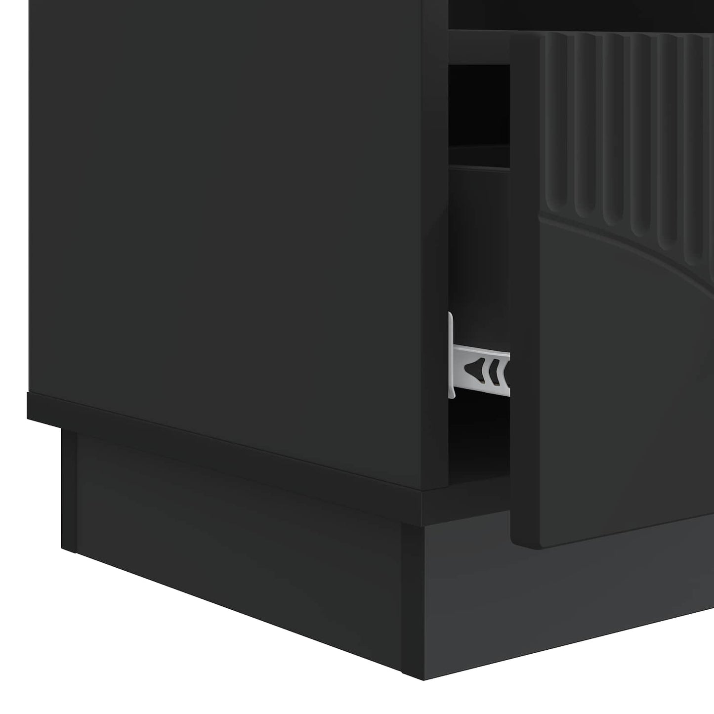 vidaXL TV Cabinet with Drawer Black 102 x 34.5 x 47 cm Engineered Wood