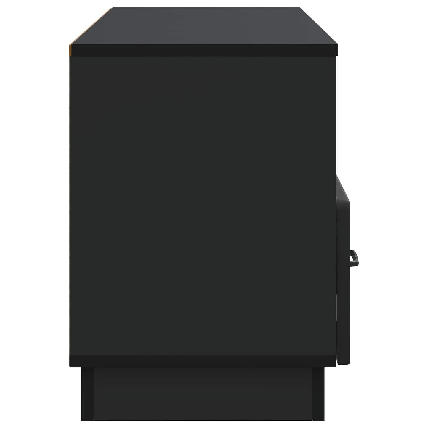 vidaXL TV Cabinet with Drawer Black 102 x 34.5 x 47 cm Engineered Wood