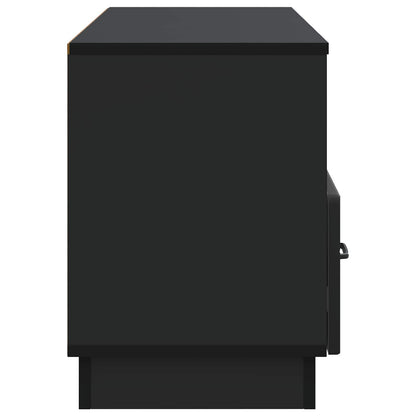 vidaXL TV Cabinet with Drawer Black 102 x 34.5 x 47 cm Engineered Wood