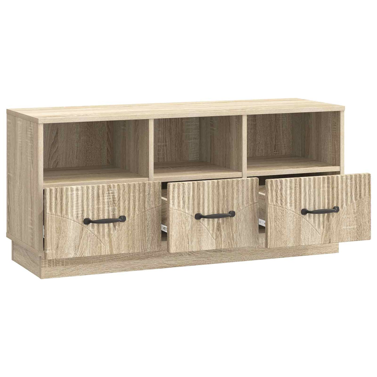 vidaXL TV Cabinet Sonoma Oak 102 x 34.5 x 47 cm Engineered Wood