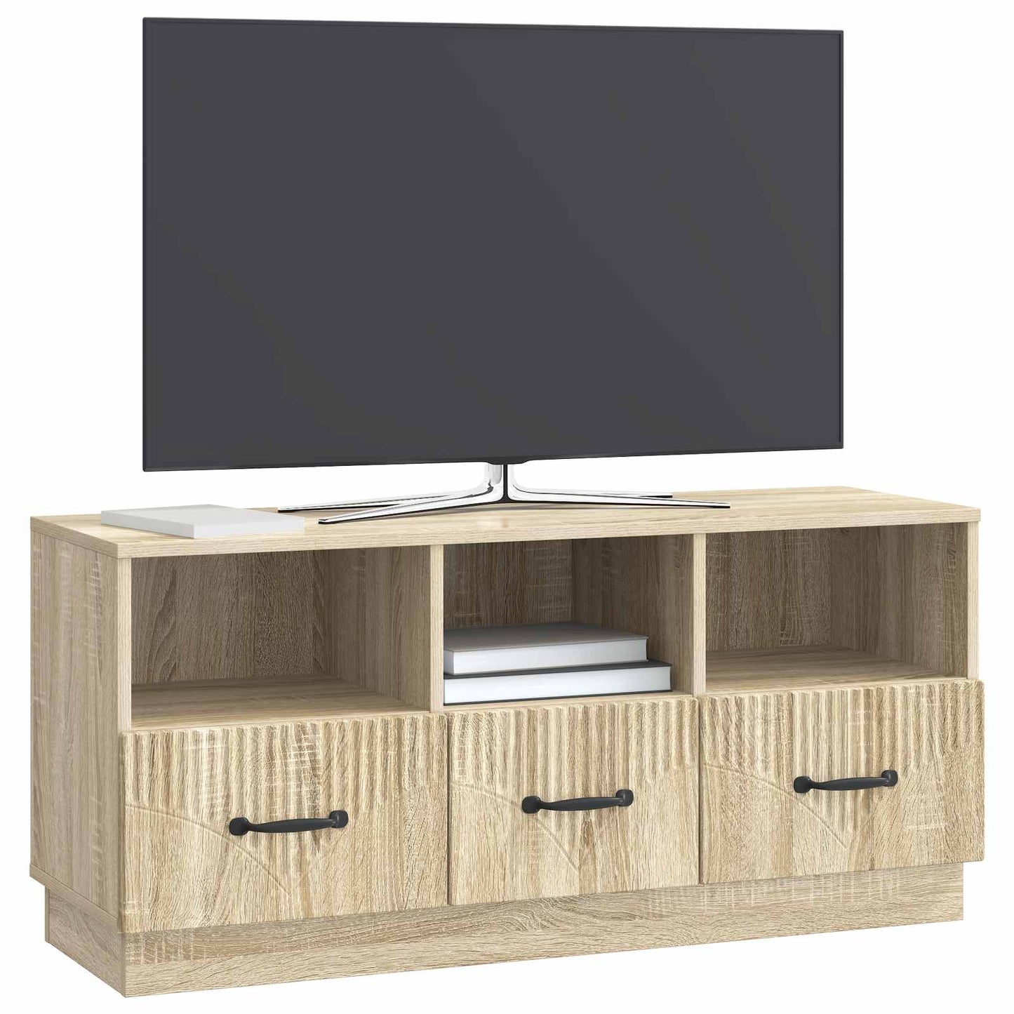 vidaXL TV Cabinet Sonoma Oak 102 x 34.5 x 47 cm Engineered Wood