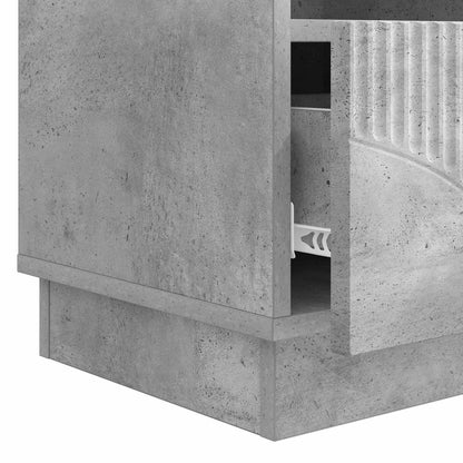 vidaXL TV Cabinet Concrete Grey 102 x 34.5 x 47 cm Engineered Wood
