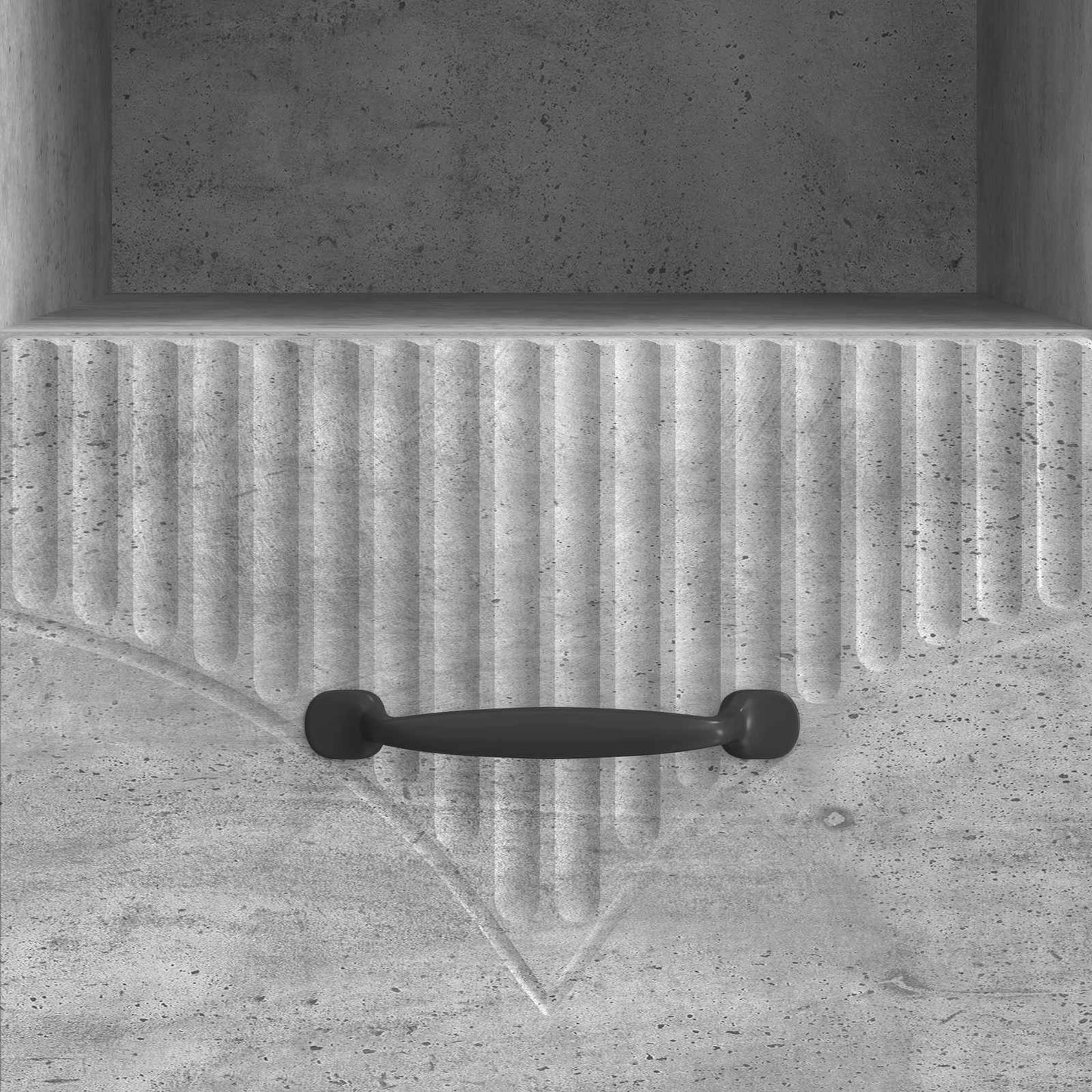 vidaXL TV Cabinet Concrete Grey 102 x 34.5 x 47 cm Engineered Wood
