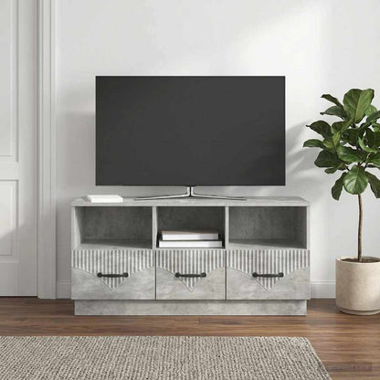 vidaXL TV Cabinet Concrete Grey 102 x 34.5 x 47 cm Engineered Wood