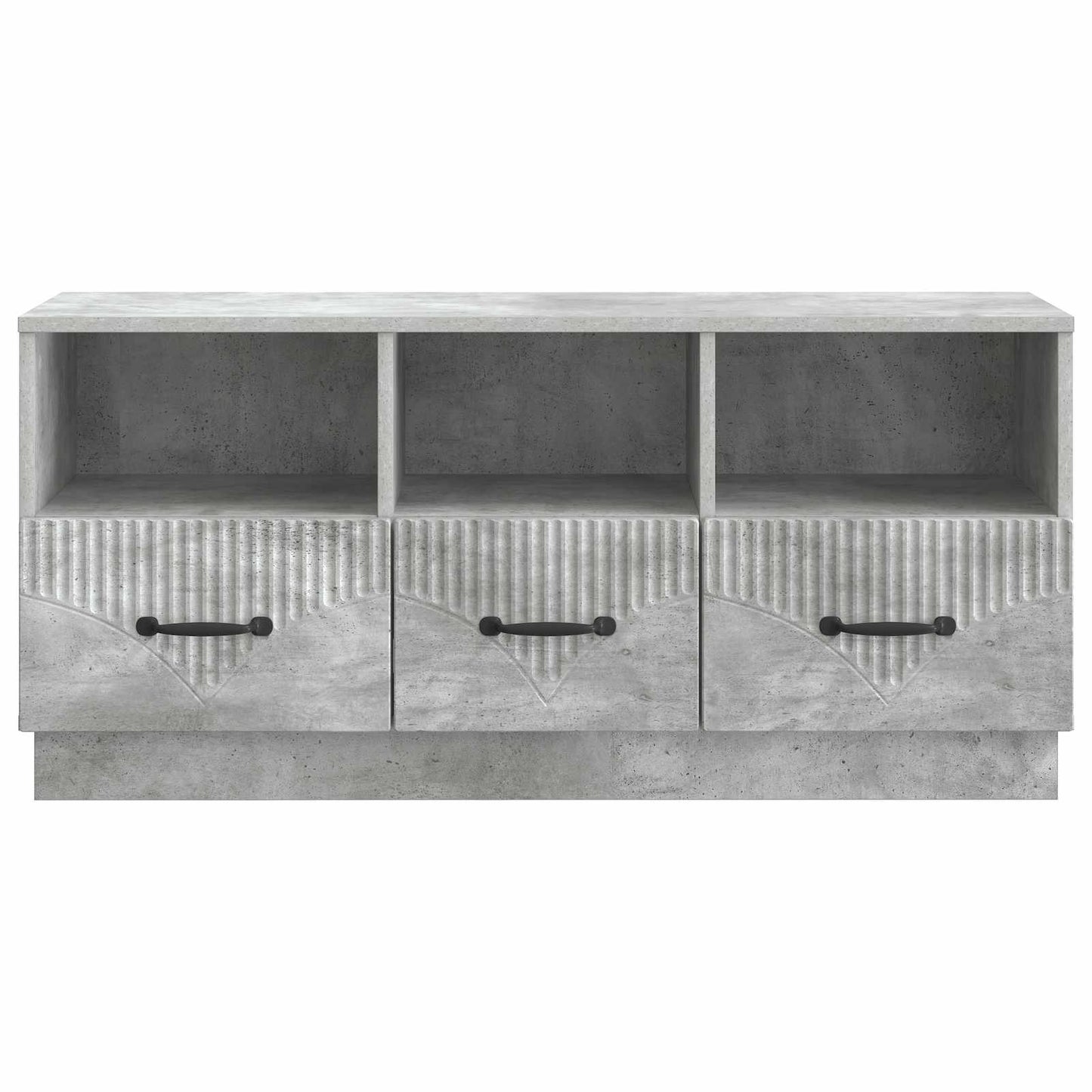 vidaXL TV Cabinet Concrete Grey 102 x 34.5 x 47 cm Engineered Wood