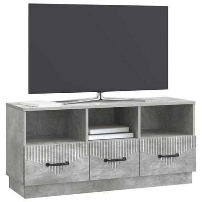 vidaXL TV Cabinet Concrete Grey 102 x 34.5 x 47 cm Engineered Wood