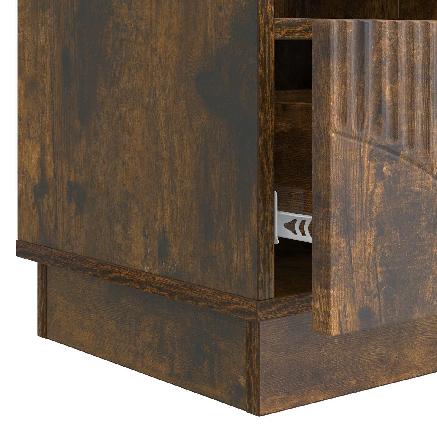 vidaXL TV Cabinet Smoked Oak 102 x 34.5 x 47 cm Engineered Wood