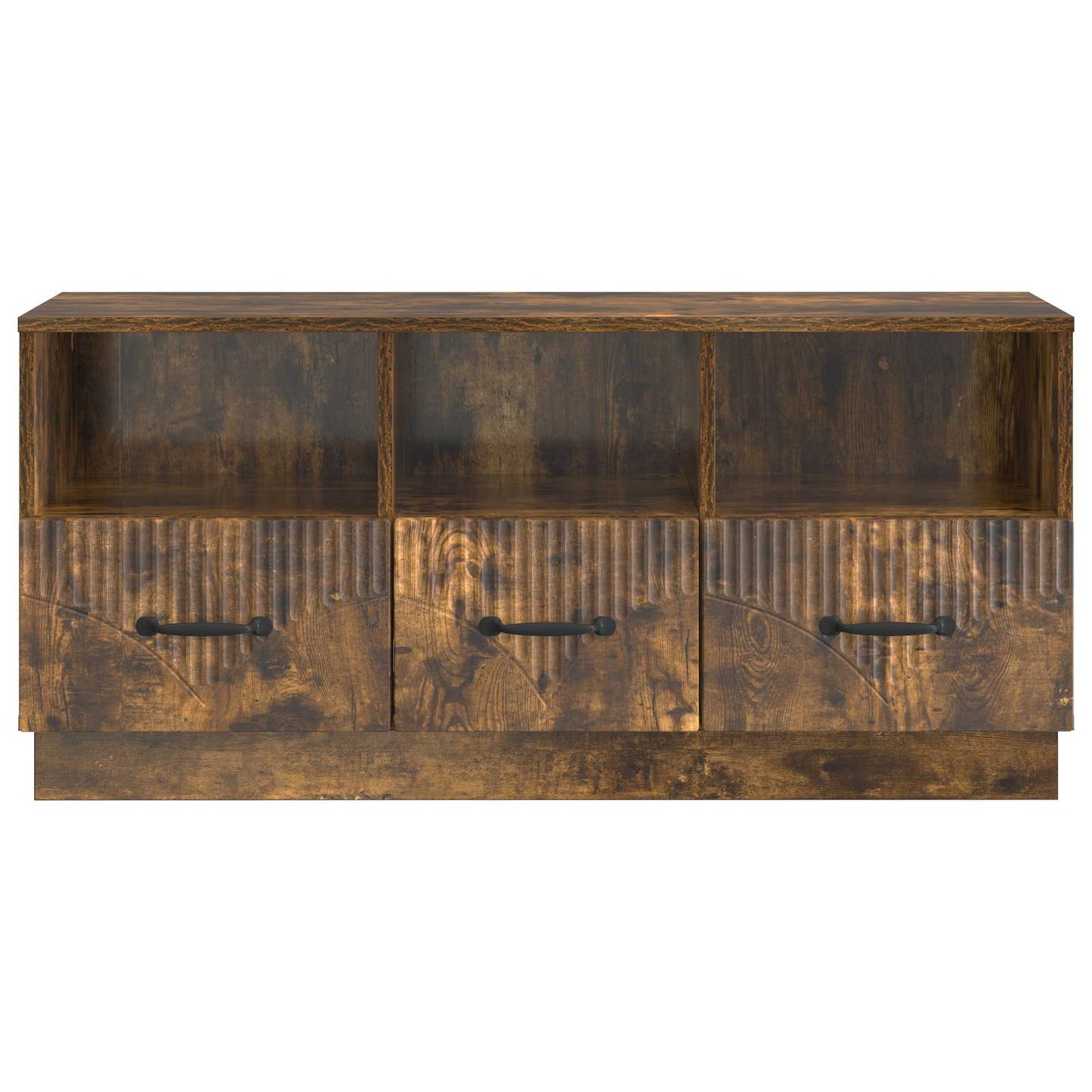 vidaXL TV Cabinet Smoked Oak 102 x 34.5 x 47 cm Engineered Wood