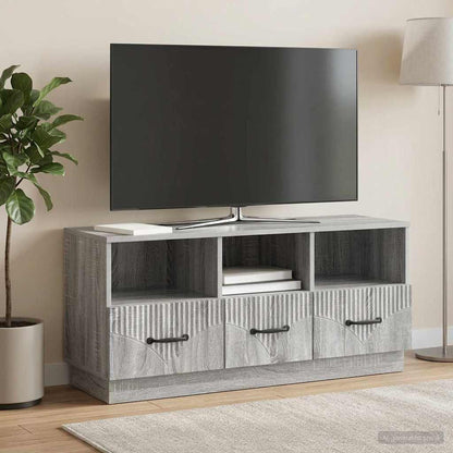 vidaXL TV Cabinet Grey Sonoma 102 x 34.5 x 47 cm Engineered Wood