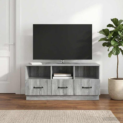 vidaXL TV Cabinet Grey Sonoma 102 x 34.5 x 47 cm Engineered Wood