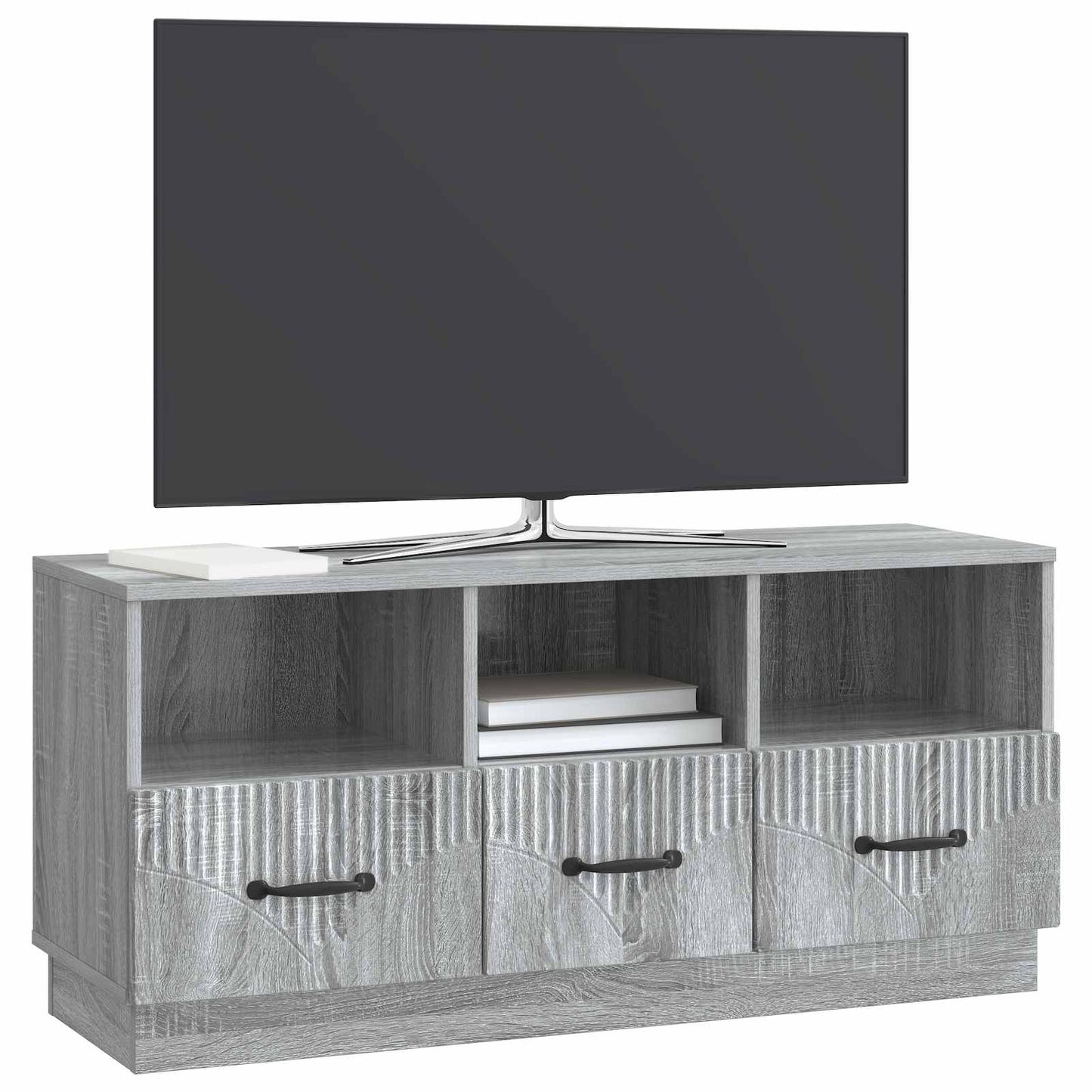 vidaXL TV Cabinet Grey Sonoma 102 x 34.5 x 47 cm Engineered Wood