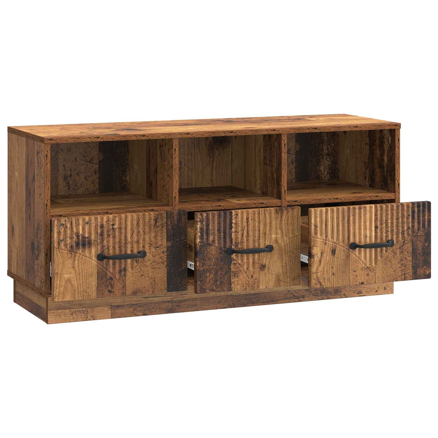 vidaXL TV Cabinet Old Wood 102 x 34.5 x 47 cm Engineered Wood