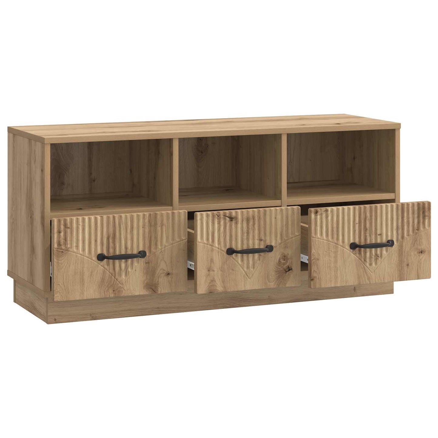 vidaXL TV Cabinet Artisan Oak 102 x 34.5 x 47 cm Engineered Wood