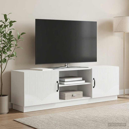 vidaXL TV Cabinet White 150 x 31 x 47 cm Engineered Wood