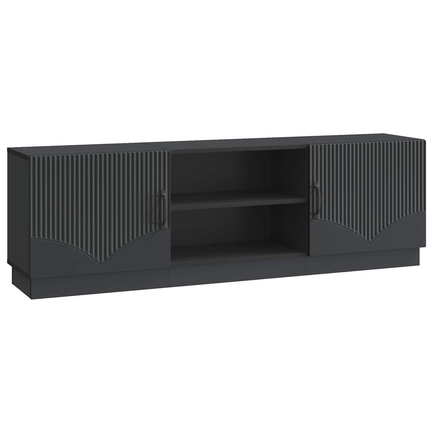 vidaXL TV Cabinet Black 150 x 31 x 47 cm Engineered Wood