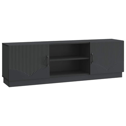 vidaXL TV Cabinet Black 150 x 31 x 47 cm Engineered Wood