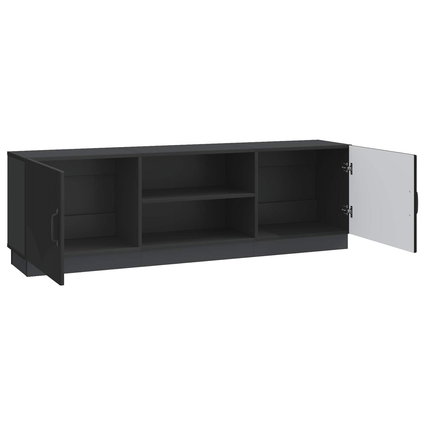 vidaXL TV Cabinet Black 150 x 31 x 47 cm Engineered Wood