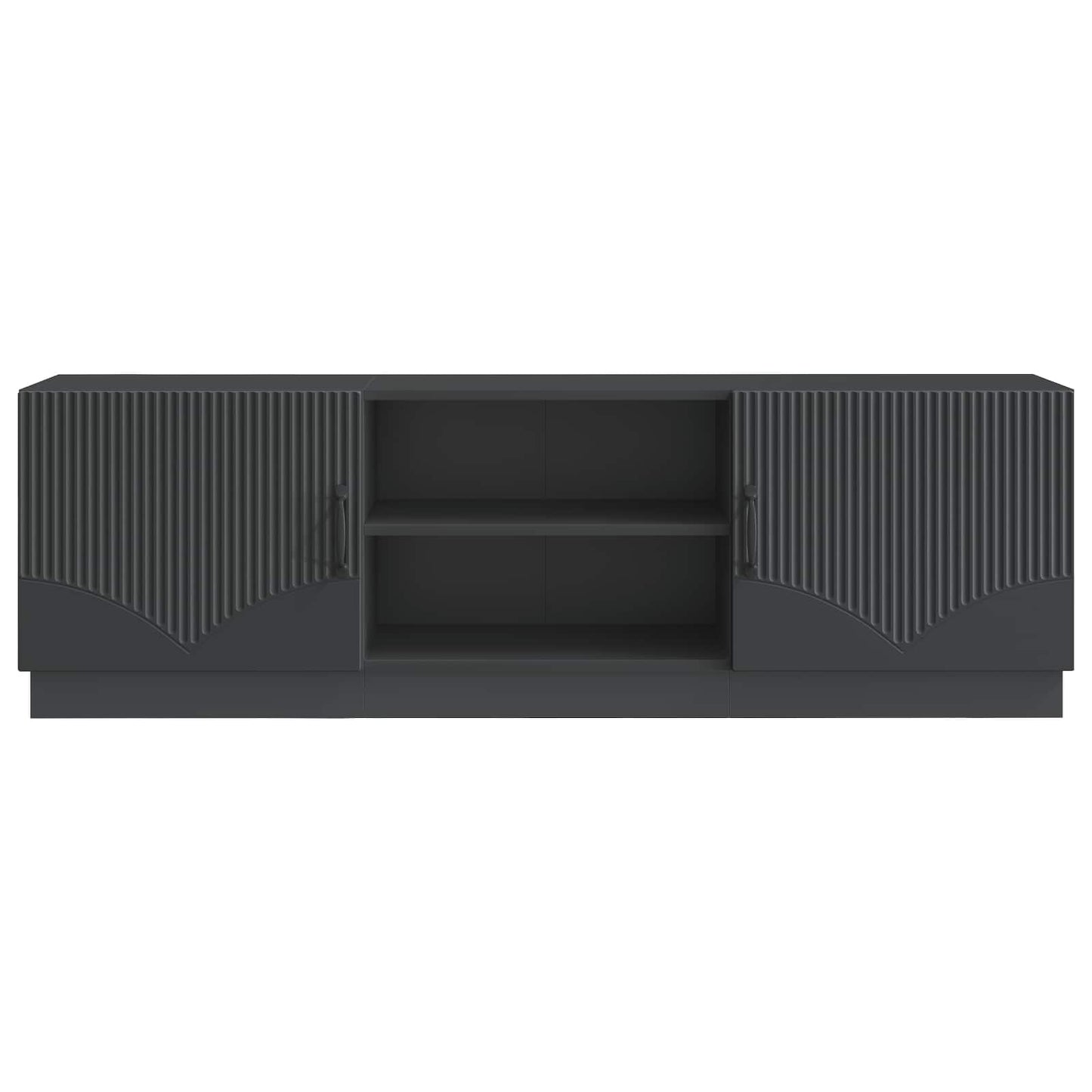 vidaXL TV Cabinet Black 150 x 31 x 47 cm Engineered Wood