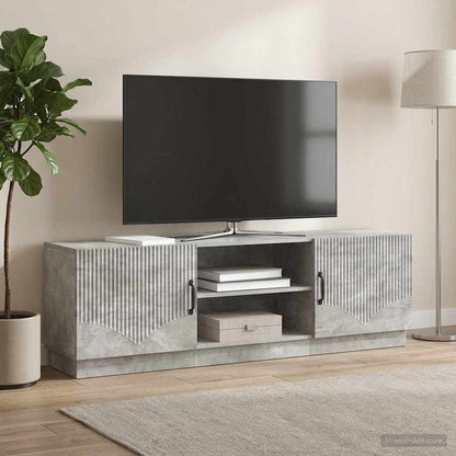 vidaXL TV Cabinet Concrete Grey 150 x 31 x 47 cm Engineered Wood