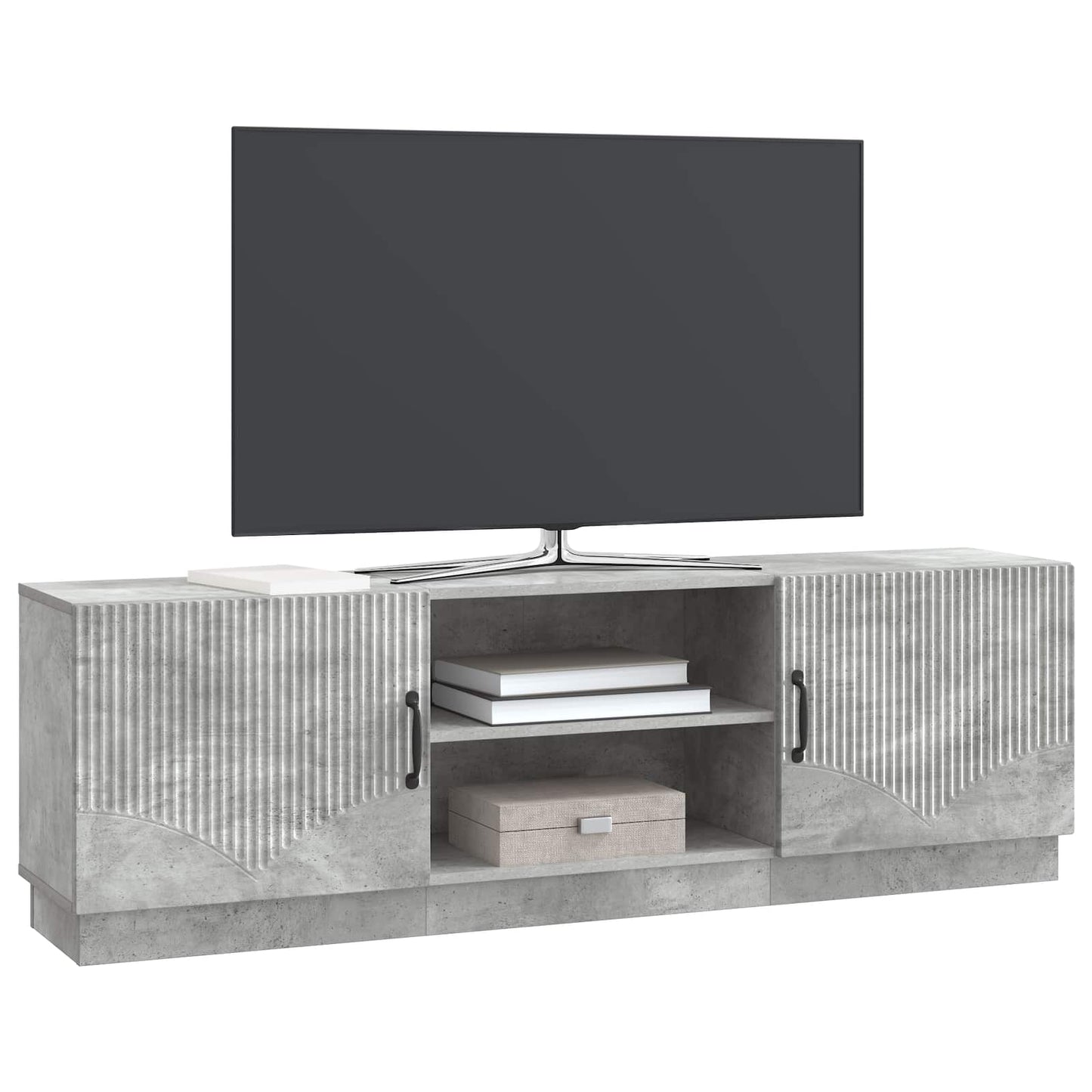 vidaXL TV Cabinet Concrete Grey 150 x 31 x 47 cm Engineered Wood