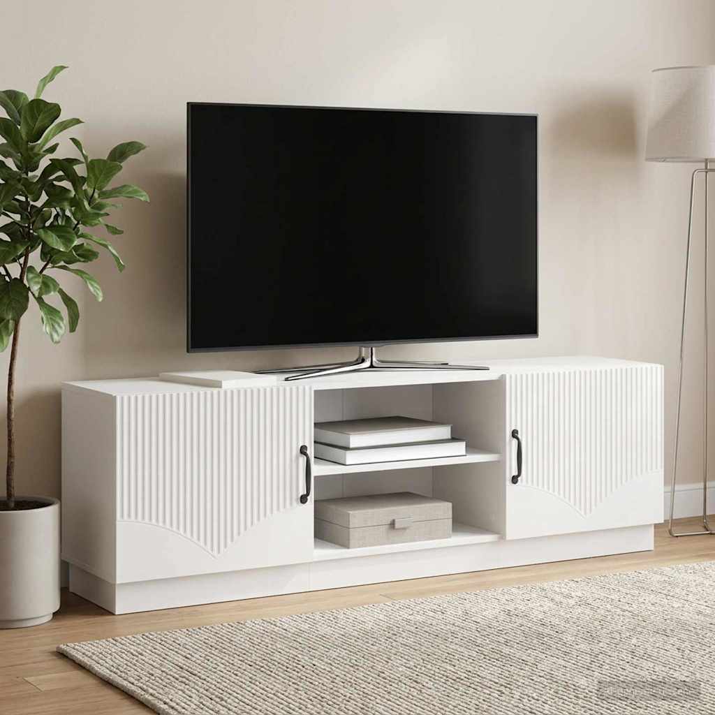 vidaXL TV Cabinet High Gloss White 150 x 31 x 47 cm Engineered Wood