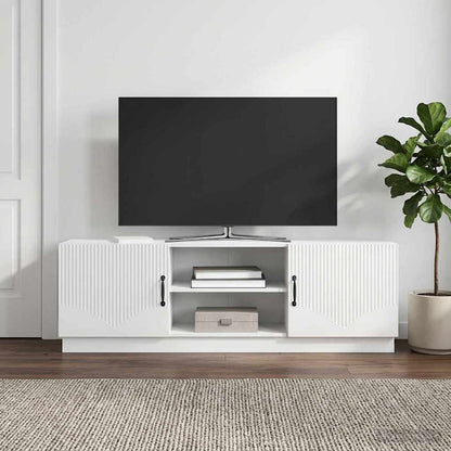vidaXL TV Cabinet High Gloss White 150 x 31 x 47 cm Engineered Wood