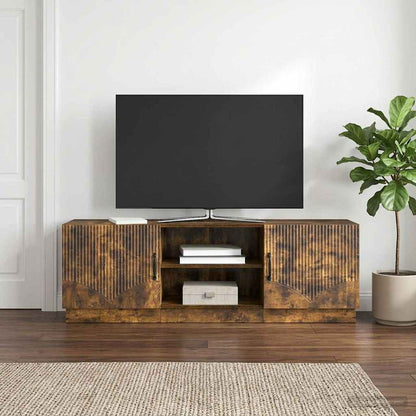 vidaXL TV Cabinet Smoked Oak 150 x 31 x 47 cm Engineered Wood