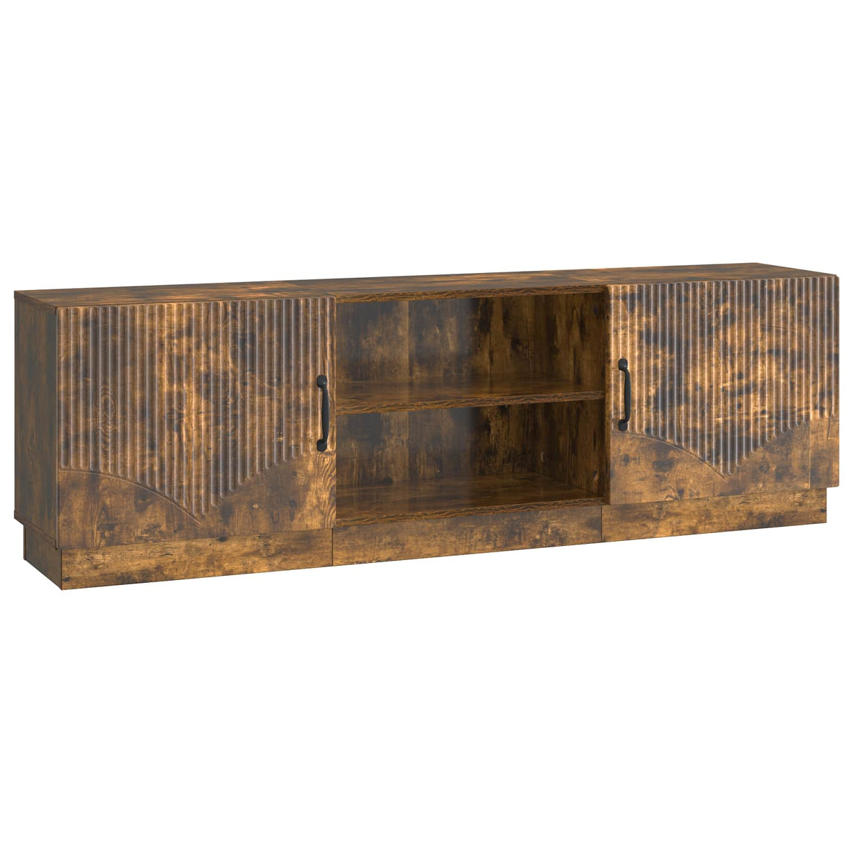 vidaXL TV Cabinet Smoked Oak 150 x 31 x 47 cm Engineered Wood