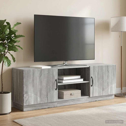 vidaXL TV Cabinet Grey Sonoma 150 x 31 x 47 cm Engineered Wood