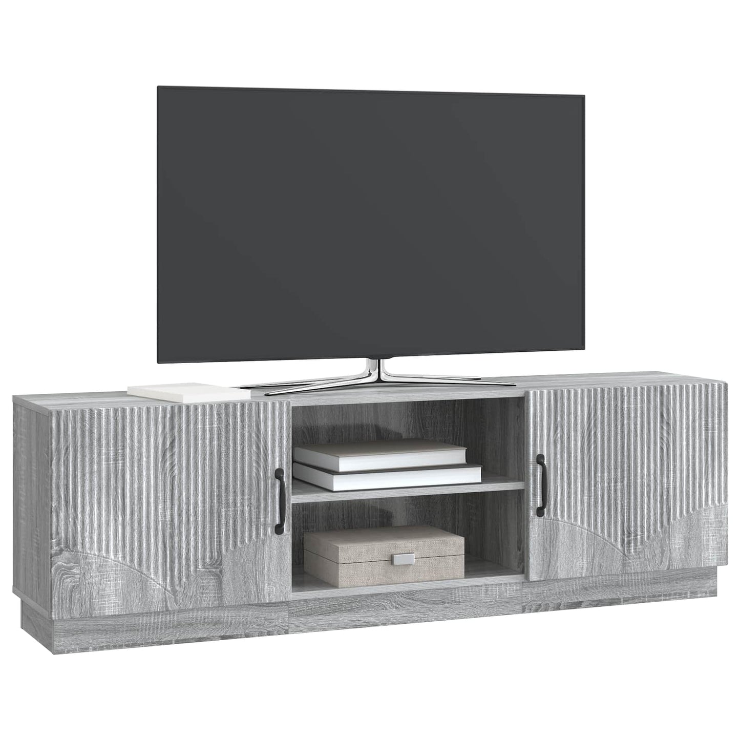 vidaXL TV Cabinet Grey Sonoma 150 x 31 x 47 cm Engineered Wood
