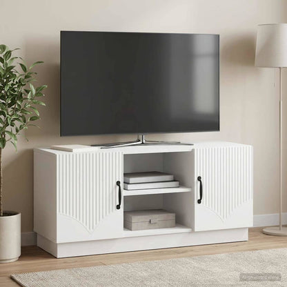 vidaXL TV Cabinet White 102 x 34.5 x 47 cm Engineered Wood