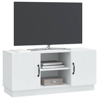 vidaXL TV Cabinet White 102 x 34.5 x 47 cm Engineered Wood