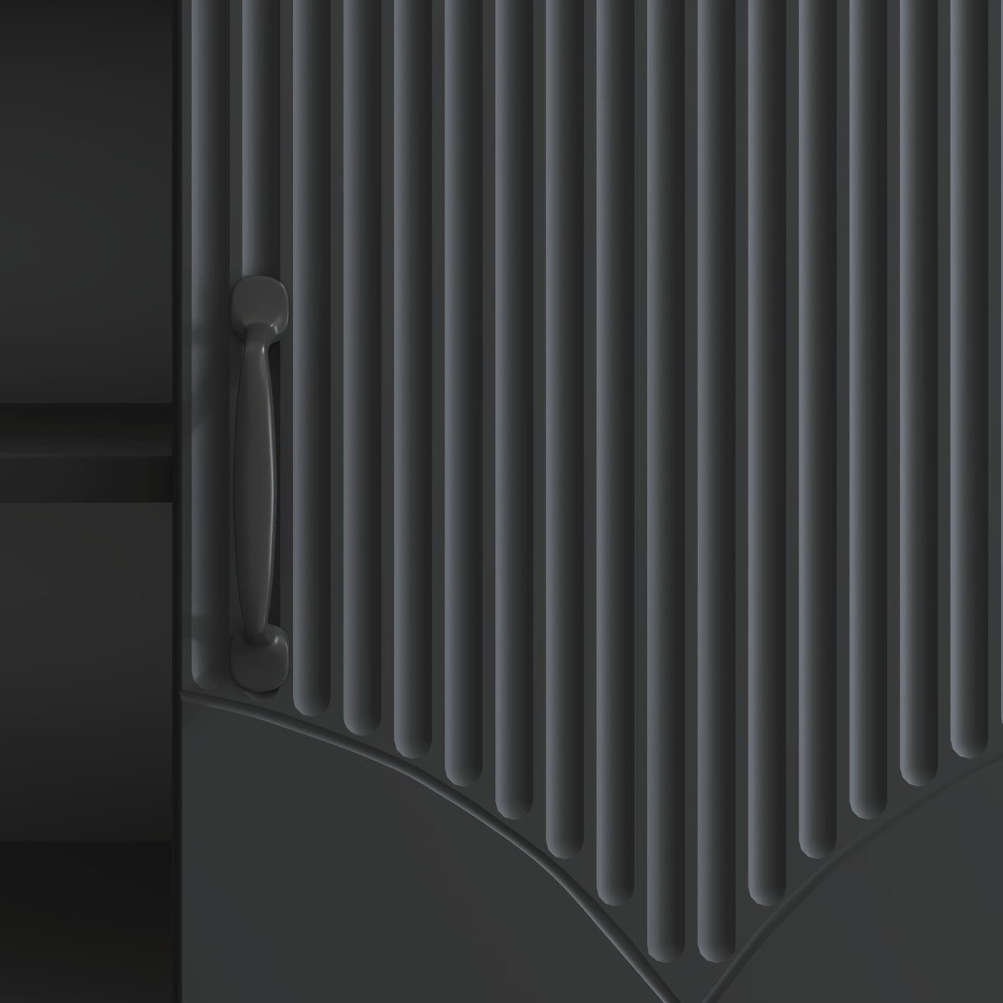 vidaXL TV Cabinet Black 102 x 34.5 x 47 cm Engineered Wood