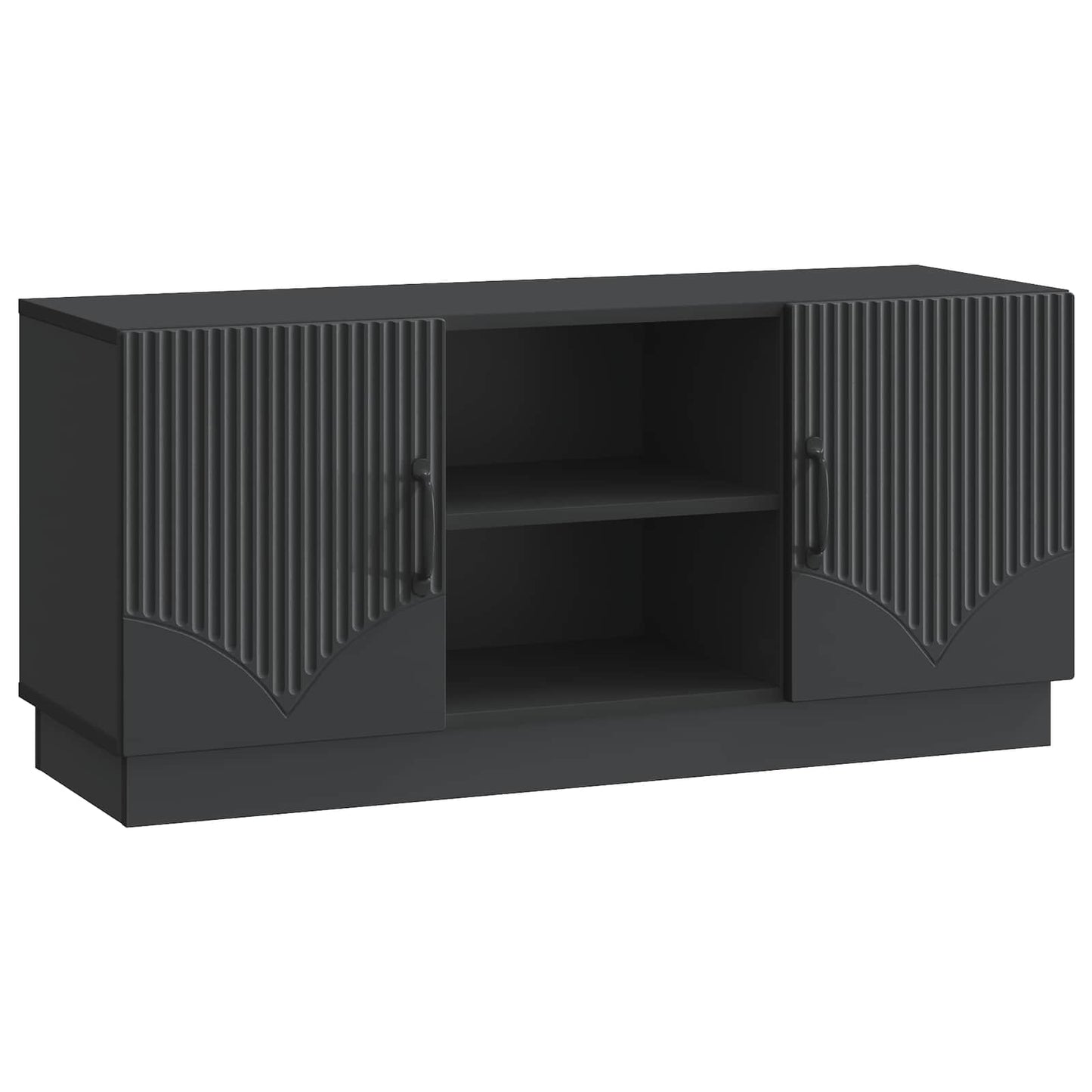 vidaXL TV Cabinet Black 102 x 34.5 x 47 cm Engineered Wood