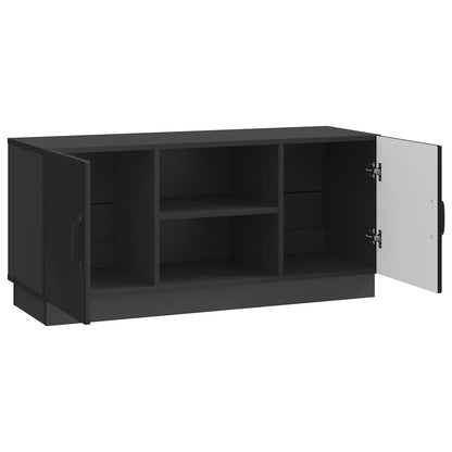 vidaXL TV Cabinet Black 102 x 34.5 x 47 cm Engineered Wood